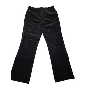 Lauren Jeans Co Ralph Lauren Black Corduroy Flare‎ Pants Women 
Size 12